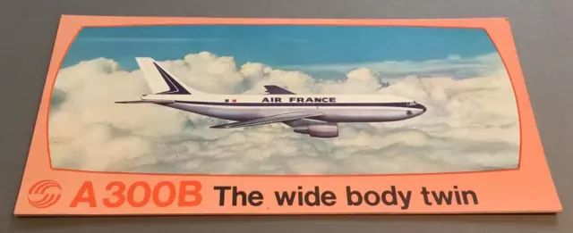 Airbus A300B Manufacturers Sales Brochure 1972 Cutaway Air France