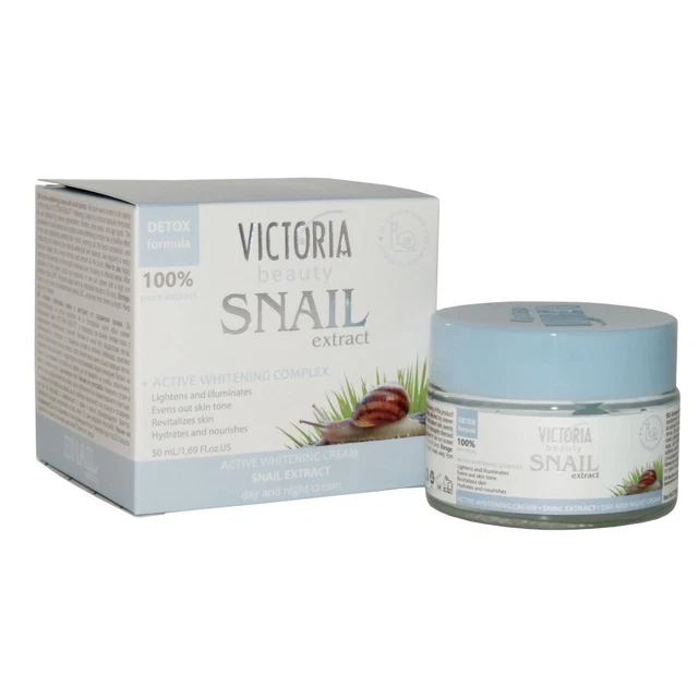 Victoria Beauty - Tages und Nacht Creme Schneckenextrakt Bleichaktiv 50 ml