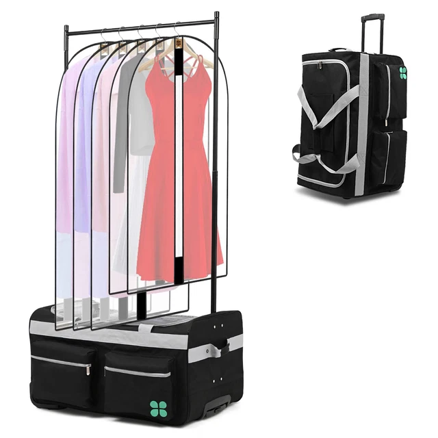 Gym Bag Dance Bag With Garment Rack Rolling Duffel Bag Travel Must Haves Luggage
