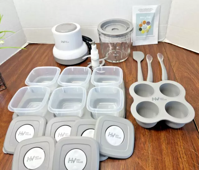 Baby-Toddler Fresh Food Maker Kit w/ Storage Containers & More.