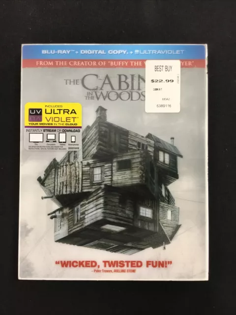 The Cabin in the Woods (Blu-ray, 2012) W/ OOP Lenticular Slip Cover
