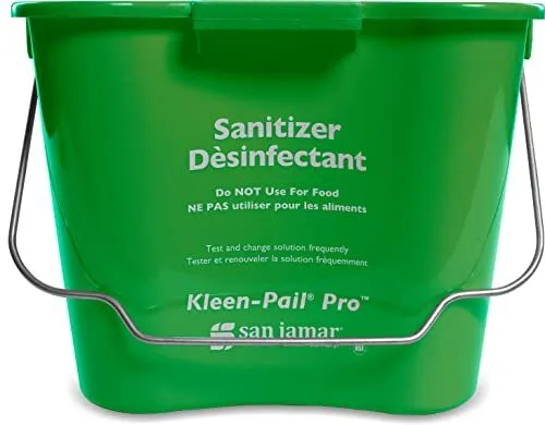Kleen-Pail Plastic Pro Cleaning Bucket 1 Green 8 Quarts