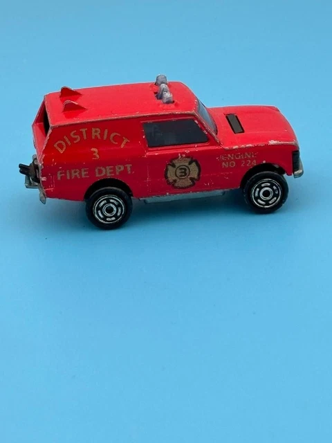 Lot Majorette : Range Rover Pompier, Jeep Cherokee Avec Remorque Citerne & Toyota RAV4 - Occasion