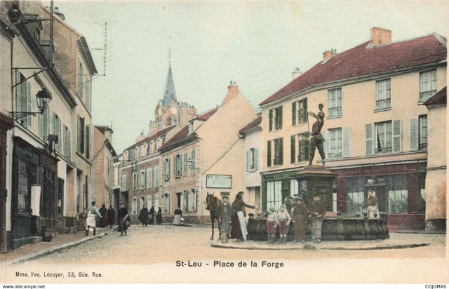 95 - ST LEU - S08018 - Place de la Forge - Caf� du Commerce - L14