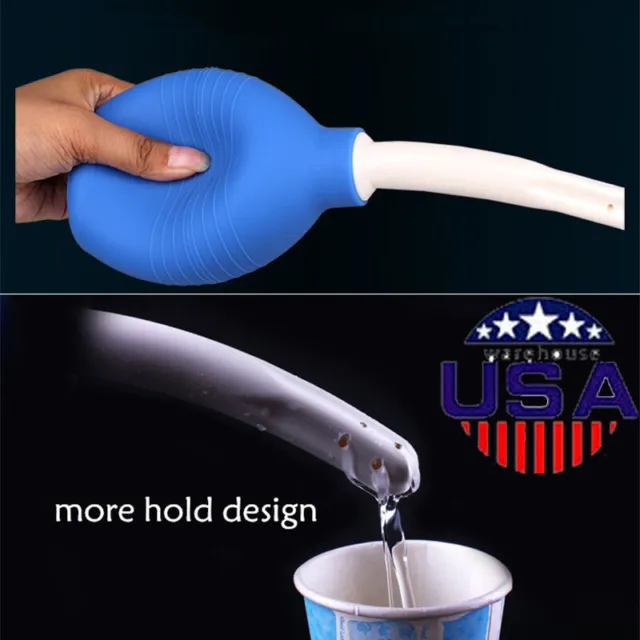 Vaginal Bulb Douche Colonic Irrigation Rubber Enema Cleaner 310ml for Men Women