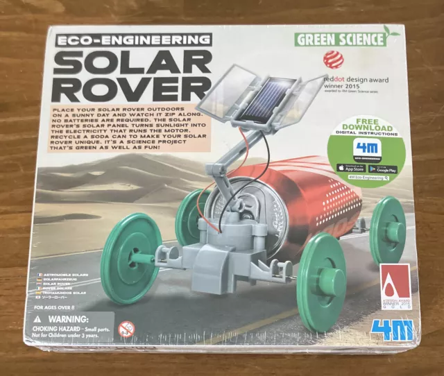 Green Science Solar Rover KidzLabs Fun Science Project by Toysmith New Sealed