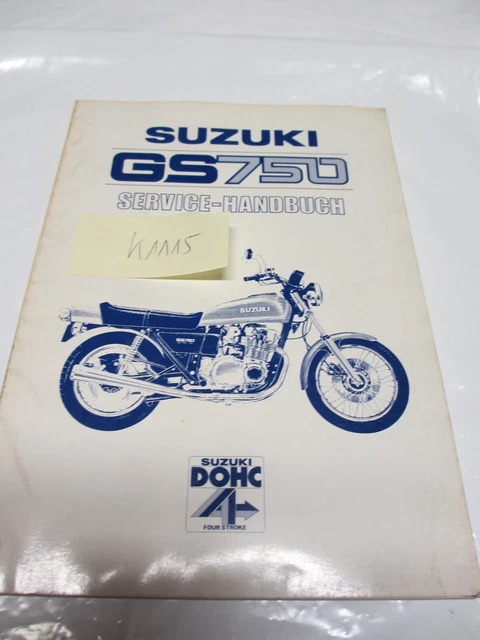 Manuale di servizio originale Suzuki GS 750 1976 manuale di manutenzione riparazione tedesco