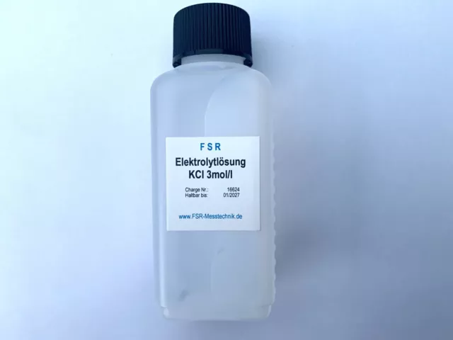 Kcl 3 Mol / L 100 ML Aufbewahrungslösung Tampon pour Ph Et Redox Électrode