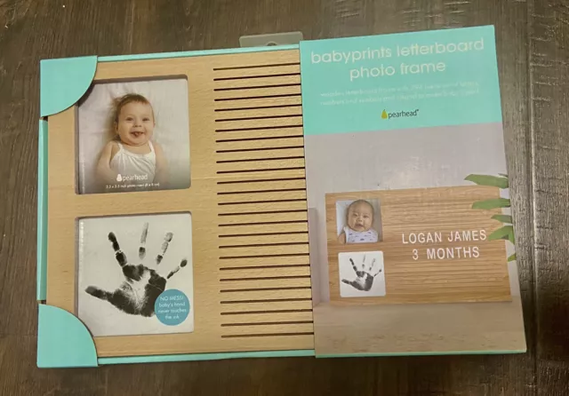 Pearhead Babyprints Letterboard Photo frame NIB