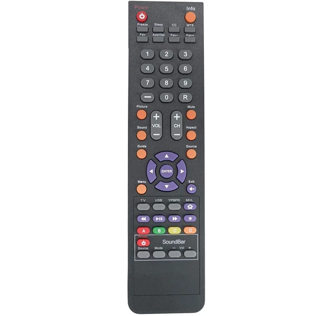 New 142022370010C Replace Remote Control for Sceptre TV E325WV-HDR E485BV-FMQR