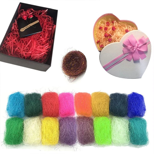 Packaging Accessaries Sisal Decor Raffia Wrapping Supplies Gift Box Filler