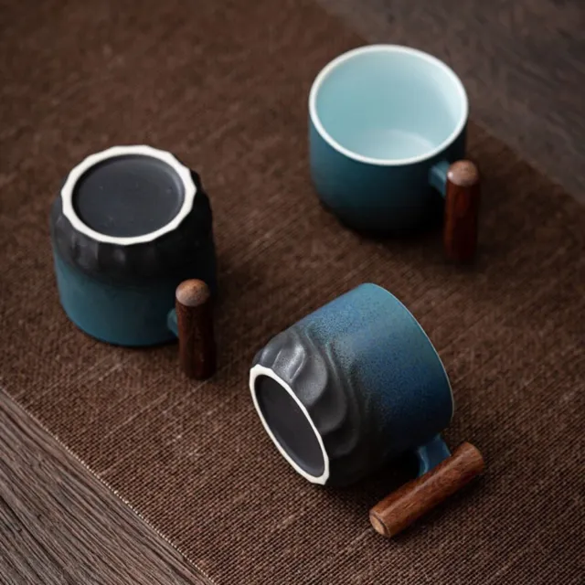 Ceramics Ceramic Retro Coffee Cup Gradient Glaze Handmade Coffee Cup  Home