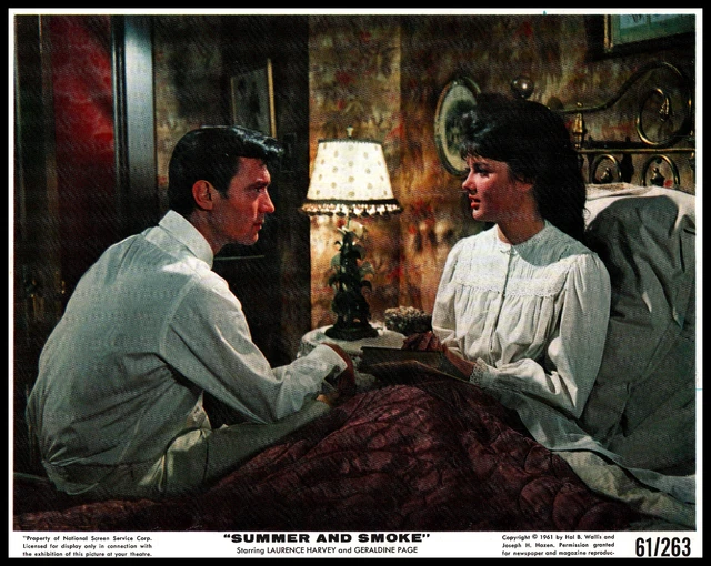 Pamela Tiffin + Laurence Harvey in Summer and Smoke (1961) Hollywood Photo K4
