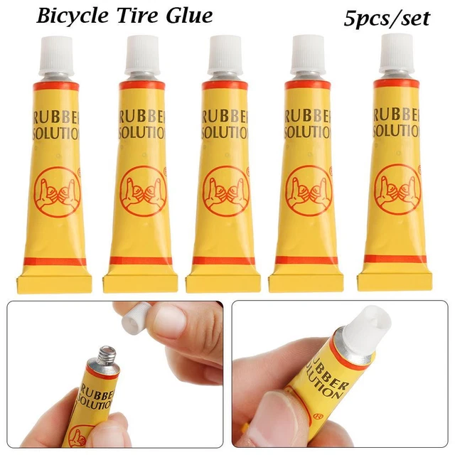 5X Bicycle Bike Tire Tyre Tube Patching Glue Rubber Cement Adhesive Repair Tool