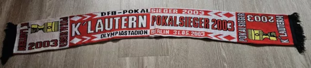 1. FC Kaiserslautern Fussball Fanschal DFB Pokalfinale 2003