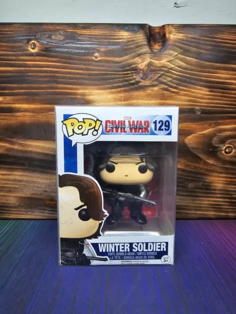 Funko Pop!! Marvel Captain America: Civil War Winter Soldier #129 BOX WEAR