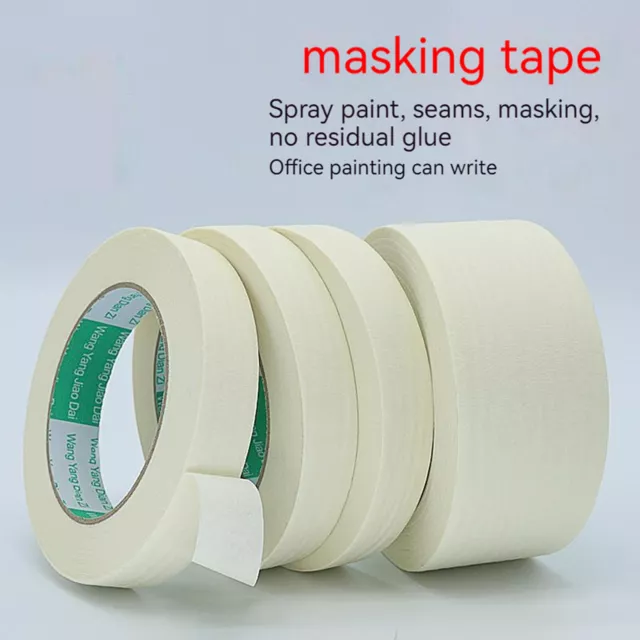 20/50m Premium Masking Tape DIY PAINTING PAINTER MASKING CAR HOUSE 10~80mm W