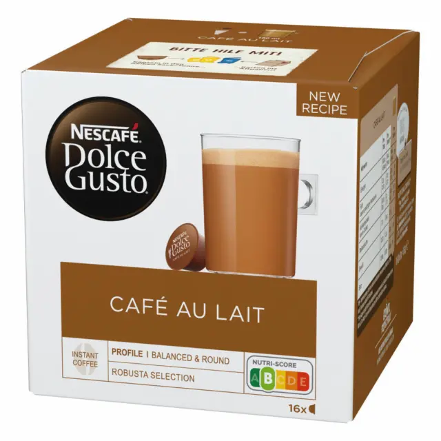 Nescafé Dolce Gusto Café au Lait, 16 Capsules