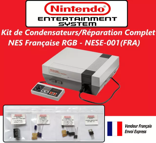 Nintendo NES Française - Kit Condensateurs / Réparation Complet - NESE-001 (FRA)