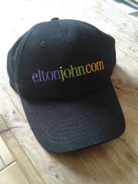 ELTON JOHN memorabilia casquette noire neuve collector Elton john .com