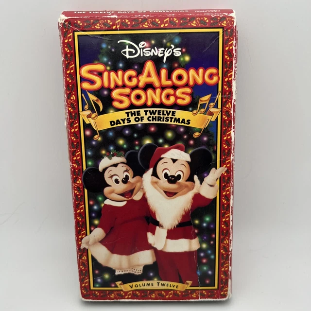 Disneys Sing Along Songs The Twelve Days Of Christmas Vhs 1997 H3