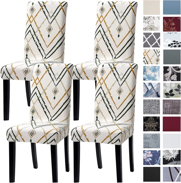 Seat Slipcovers, Removable Washable Anti-Dust Dining Chair Protector Cover