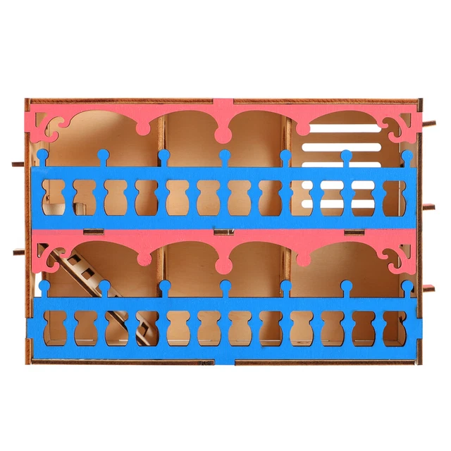 Hamster-Villa-Labyrinth Hölzern Hamsterhaus Kletterspielzeug Für