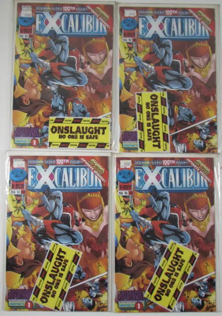 Excalibur Lot of 4 #100 Marvel 1996 Comic Books 1st Print