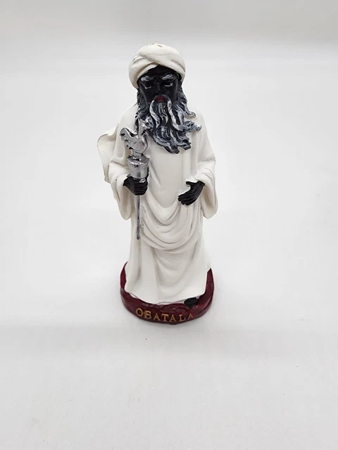 5& OBATALA STATUE Estatua de Obatala Orisha Obatala Afrikanischer Gott