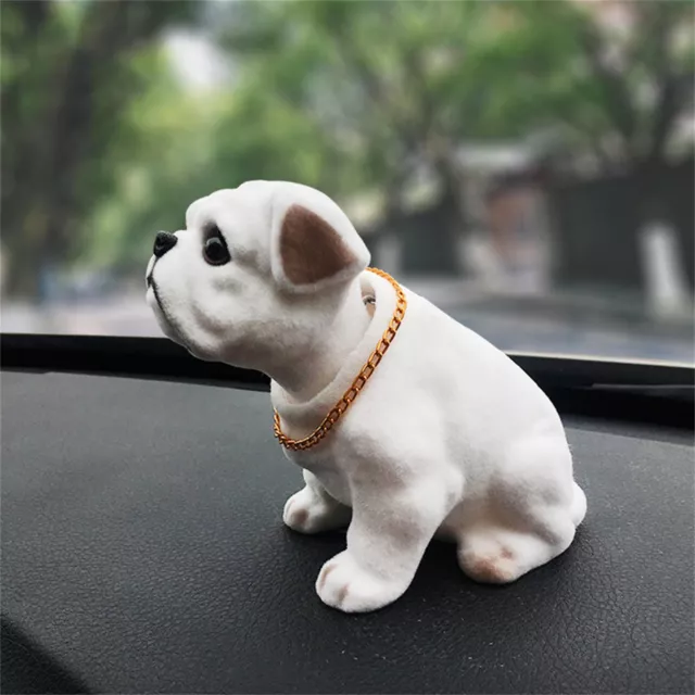 Bobblehead Dog Ornament Statue Resin Car Dashboard Puppy Figurine Decoration