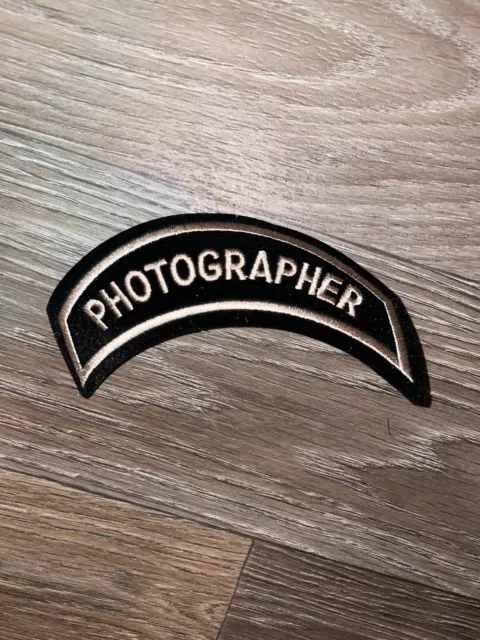 Harley Davidson￼ Photo Grapher ￼ ￼Patch ￼No One Rides Alone Travel Motorcycle