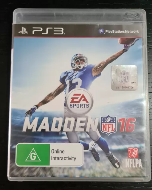 Madden NFL 16 Sony PS3 PlayStation 3 Game (No Manual) Tracked Postage