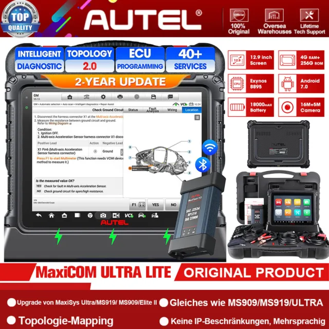 Autel MaxiSYS Ultra Lite as MS919 ULTRA Profi OBD2 Scanner ECU Key Programmier