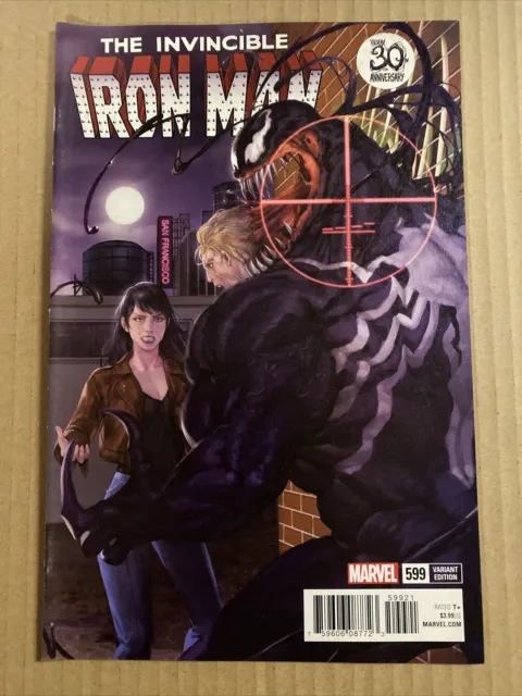 Invincible Iron Man #599 Venom Variant 1St Print Marvel Comics (2018)