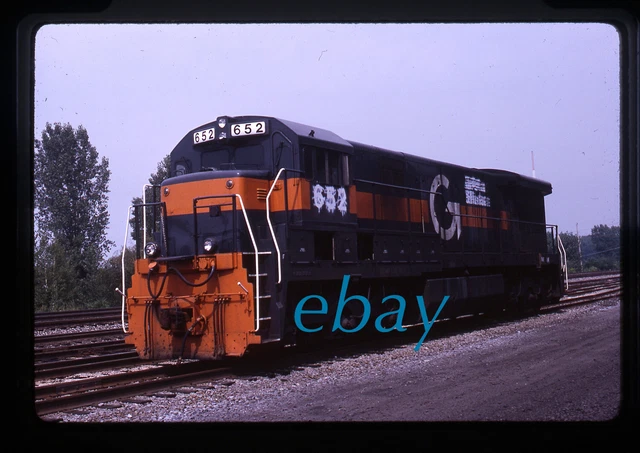 Orig Slide Guilfor Rail System /Delaware & Hudson D&H #652 U33C 1989 white lined