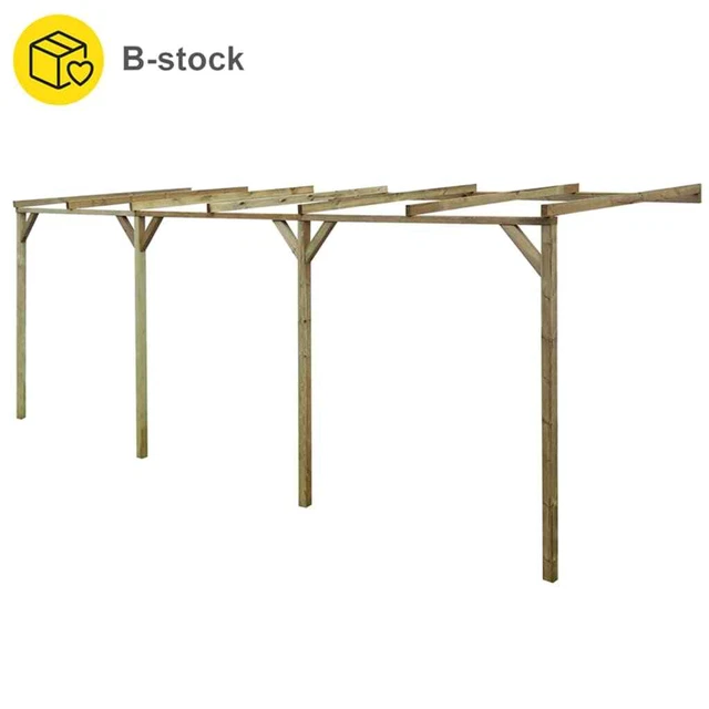 Anlehn-Pergola B-Ware 2x6x2,2 m Massivholz Kiefer ImprÃ¤gniert