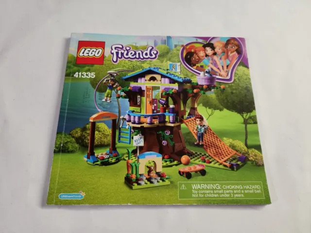 LEGO Friends 41335 Mia's Tree House Instruction Manual ONLY