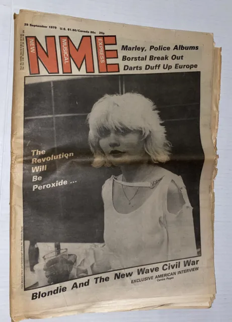 New Musical Express Magazine NME 9/1979 Blondie New Wave Judas Priest Zappa ADS