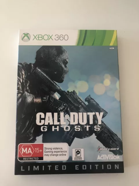 Call of Duty Ghosts Limited Edition Xbox 360 Rare Steel PAL