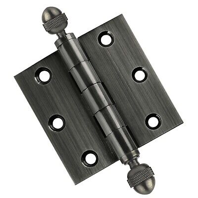 Door Hinge 3 x 3 Solid Brass Pewter Architectural Grade with Tips