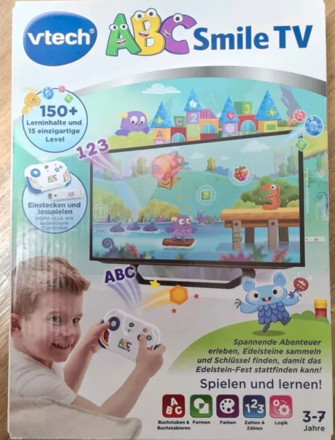 VTech ABC Smile TV – Kabellose Lernkonsole mit HDMI-Stick für den Fernseher OVP