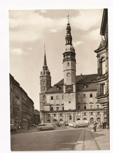 uralte AK Bautzen Rathaus aum Hauptmarkt 1969 //01