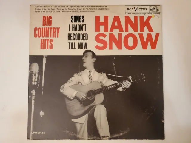 Hank Snow - Big Country Hits The Best Of Hank Snow (Vinyl Record Lp)