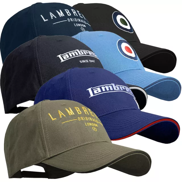 Mens Lambretta Original Classic Logo Target Baseball Cap