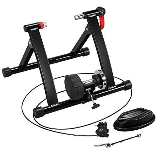 Magnetic Bike Trainer Stand w/ 6 Speed Level Wire Control Adjuster,Noise