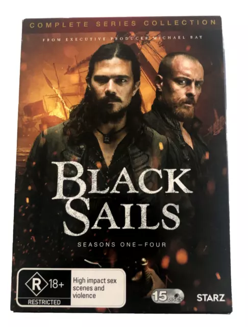 BLACK SAILS COMPLETE Seasons 1 - 4 | 15 Discs DVD Box Set | Region