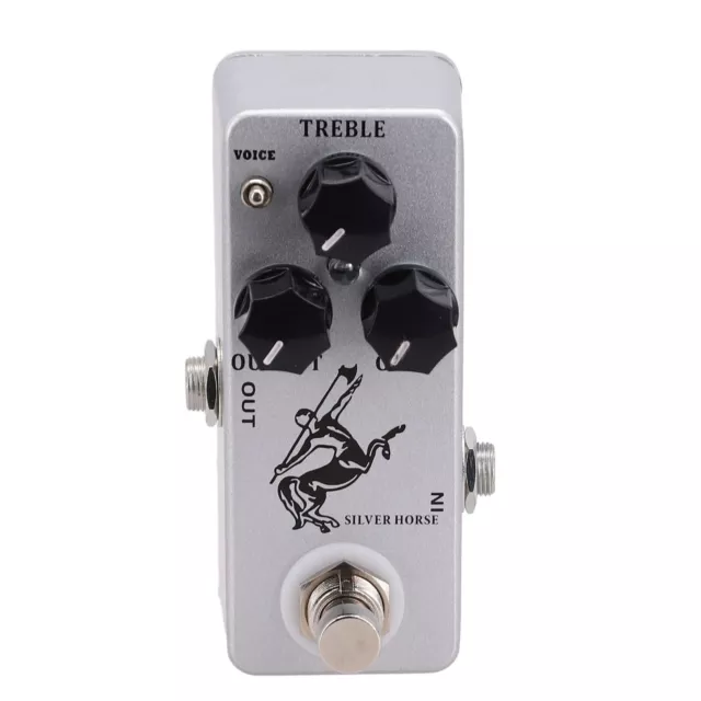 Silver Effect Pedal TREBLE 9.3 * 3.8 * 3.2cm Boost Brand New High Quality