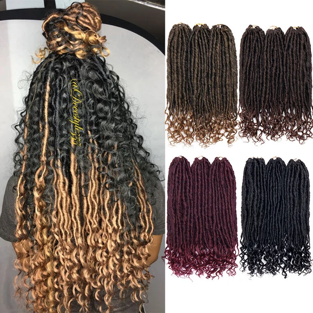 Samtress Goddess Locs Crochet Hair 30 Zoll – 8 Packs Synthetische Dreadlock-Extensions, Weich & Vorgeölt