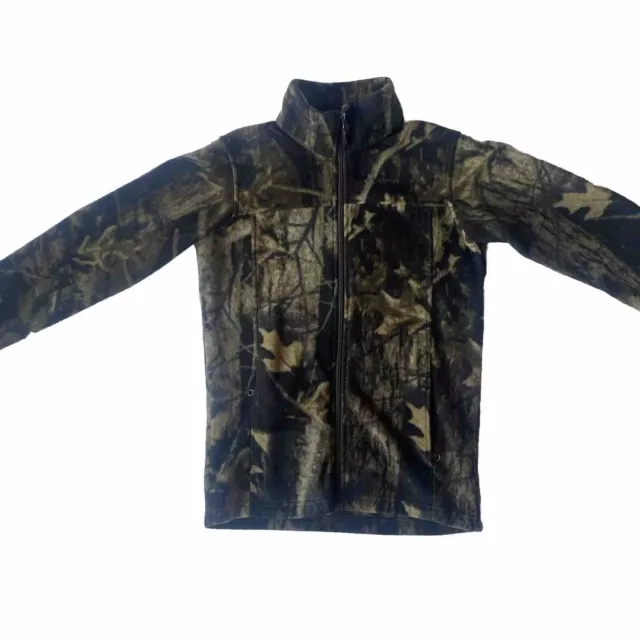 Columbia Fleece Jacket Youth (14/16) Full Zip Camo Fleece Hunting Jacket