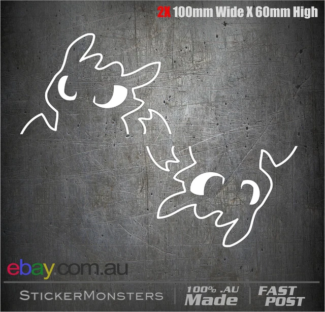 Toothless (How To Train Your Dragon) Eyes M Vinyl Wall Sticker – Decal For Car, Wall, Furniture